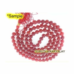 8 to 9 mm Red Agate Mala 108+1 Beads